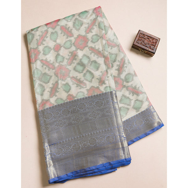 PATOLA PRINTED SILK BORDER FABRIC