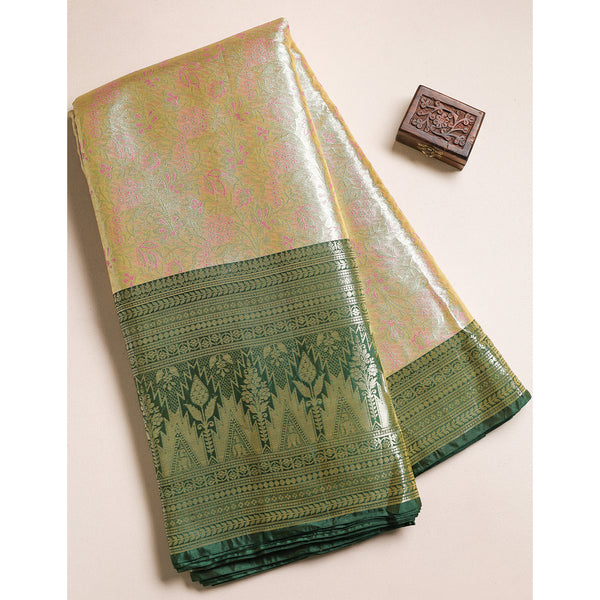 TISSUE SILK BORDER FABRIC