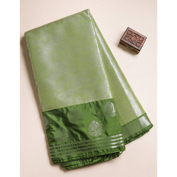 TISSUE SILK BORDER FABRIC