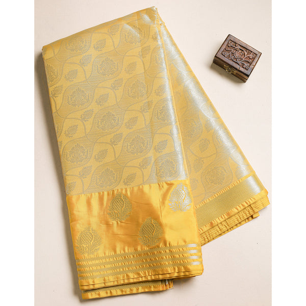 TISSUE SILK BORDER FABRIC