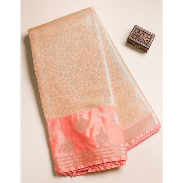 TISSUE SILK BORDER FABRIC