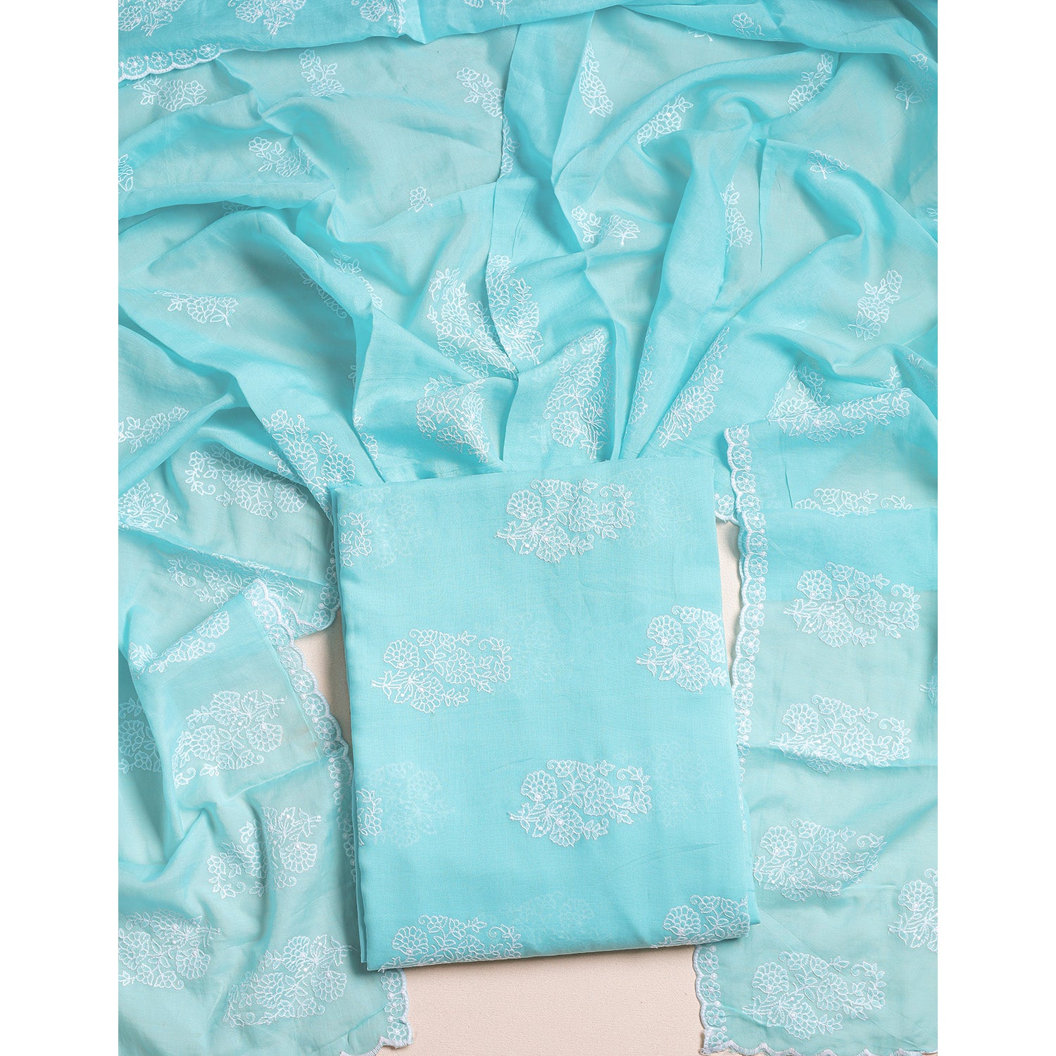 MALAI CHANDERI 2 PIECE SET