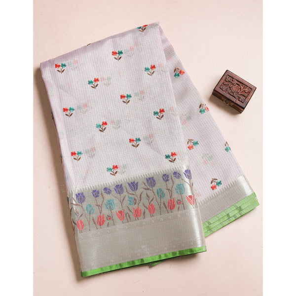 EMBROIDERED KOTA BORDER FABRIC