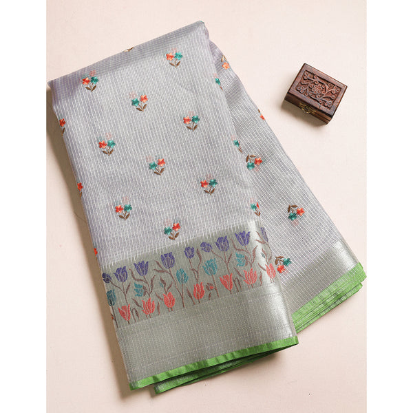 EMBROIDERED KOTA BORDER FABRIC
