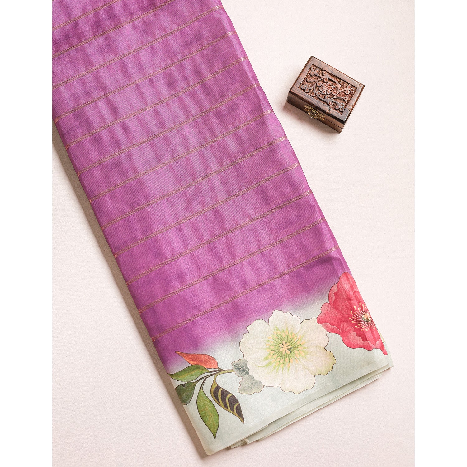 SEMI TUSSAR PRINTED FABRIC