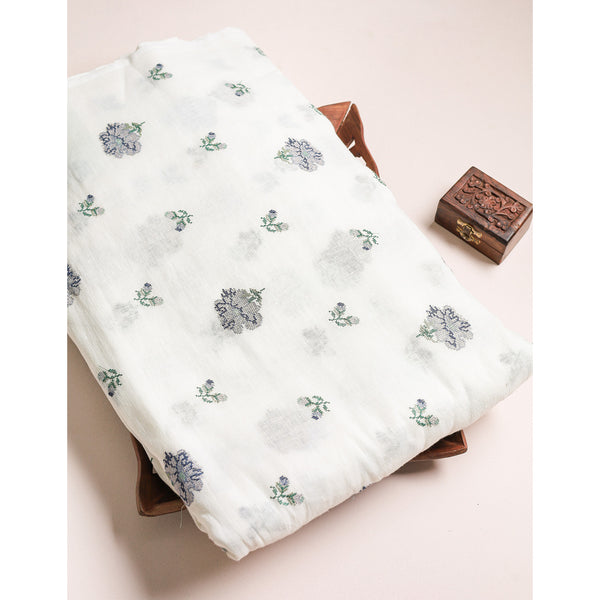 PURE LINEN EMBROIDERED FABRIC