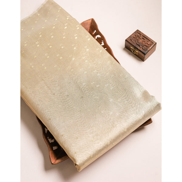 DYEABLE BANARAS BROCADE SILK FABRIC