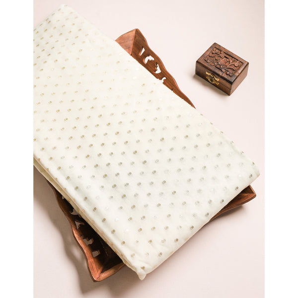 DYEABLE BANARAS BROCADE SILK FABRIC