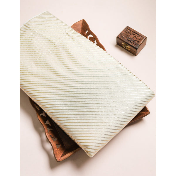 DYEABLE BANARAS BROCADE SILK FABRIC