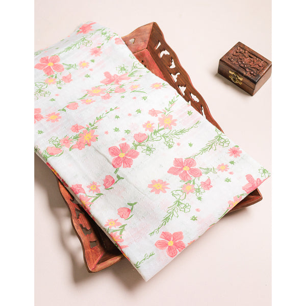 COTTON SCHIFFLI PRINTED FABRIC