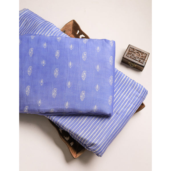MUL CHANDERI PRINTED FABRIC