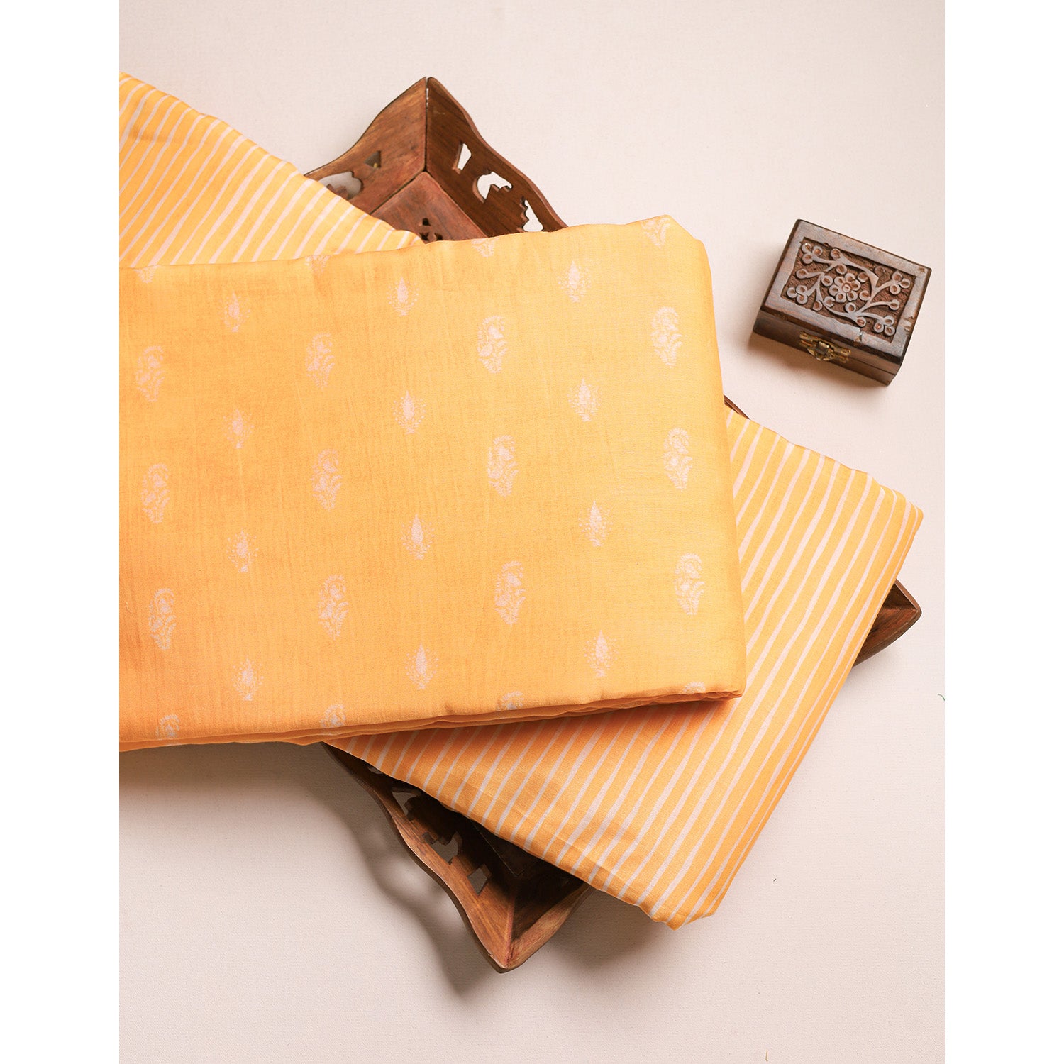 MUL CHANDERI PRINTED FABRICS