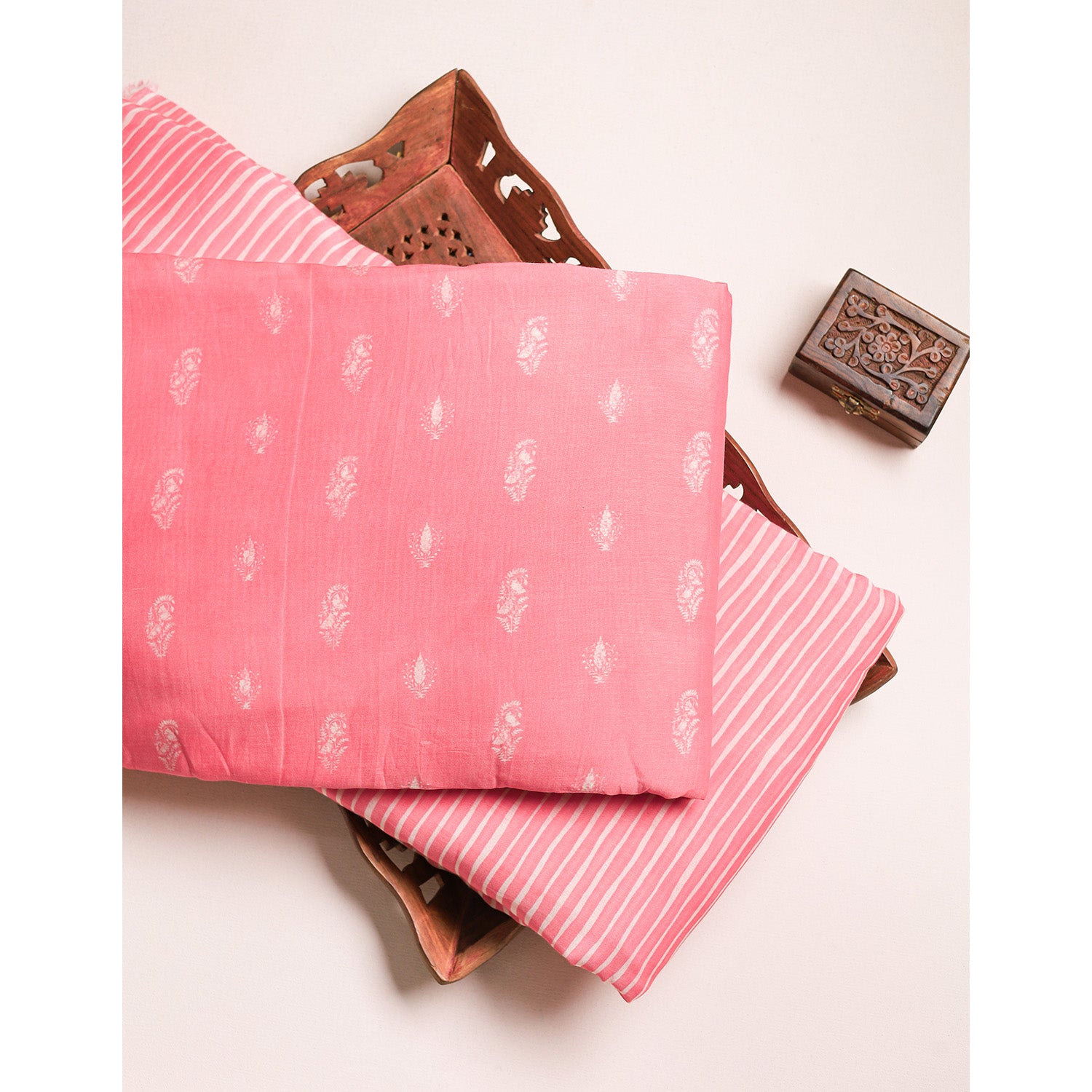 MUL CHANDERI PRINTED FABRICS