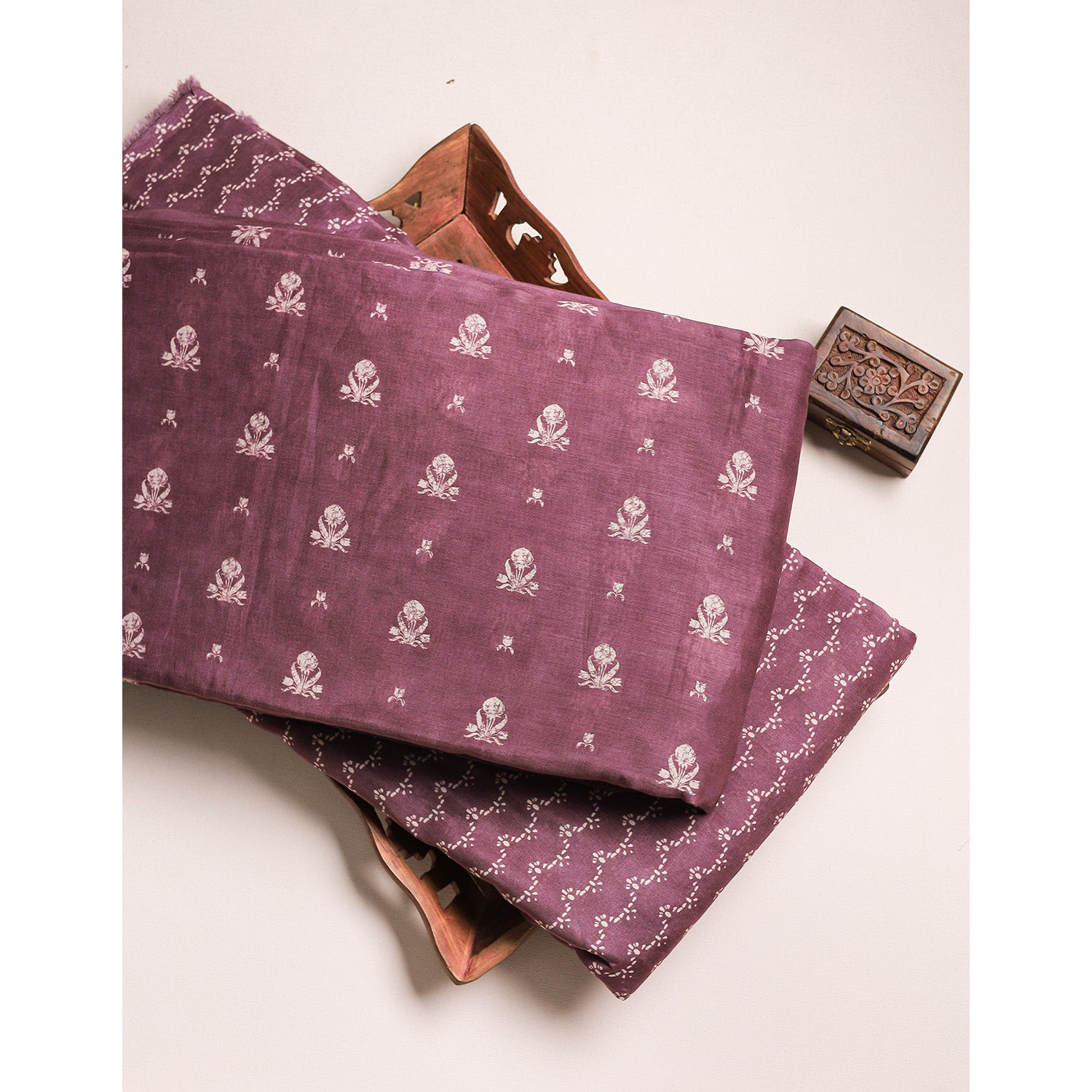 MUL CHANDERI PRINTED FABRICS