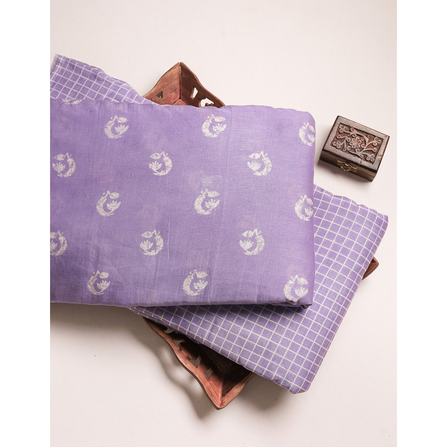 MUL CHANDERI PRINTED FABRICS