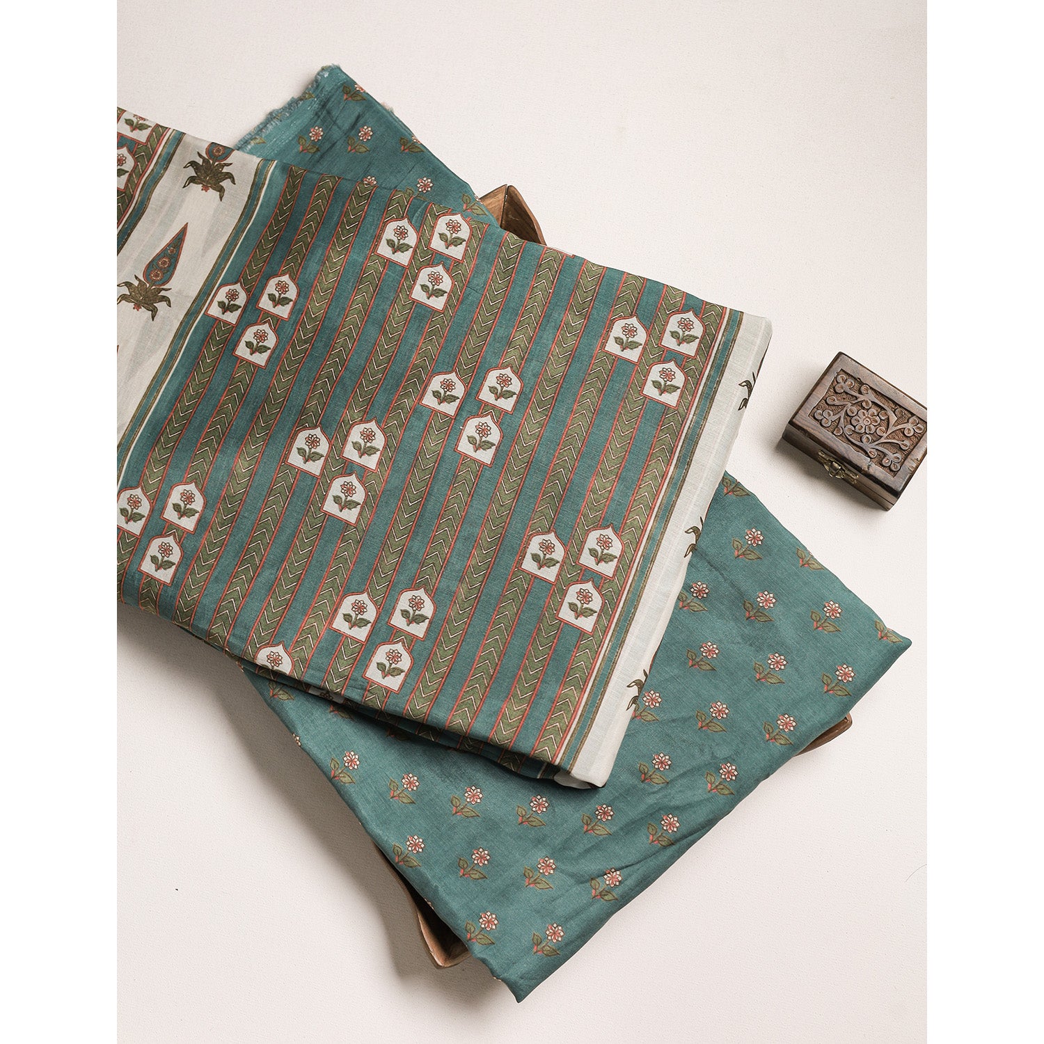 MUL CHANDERI PRINTED FABRICS