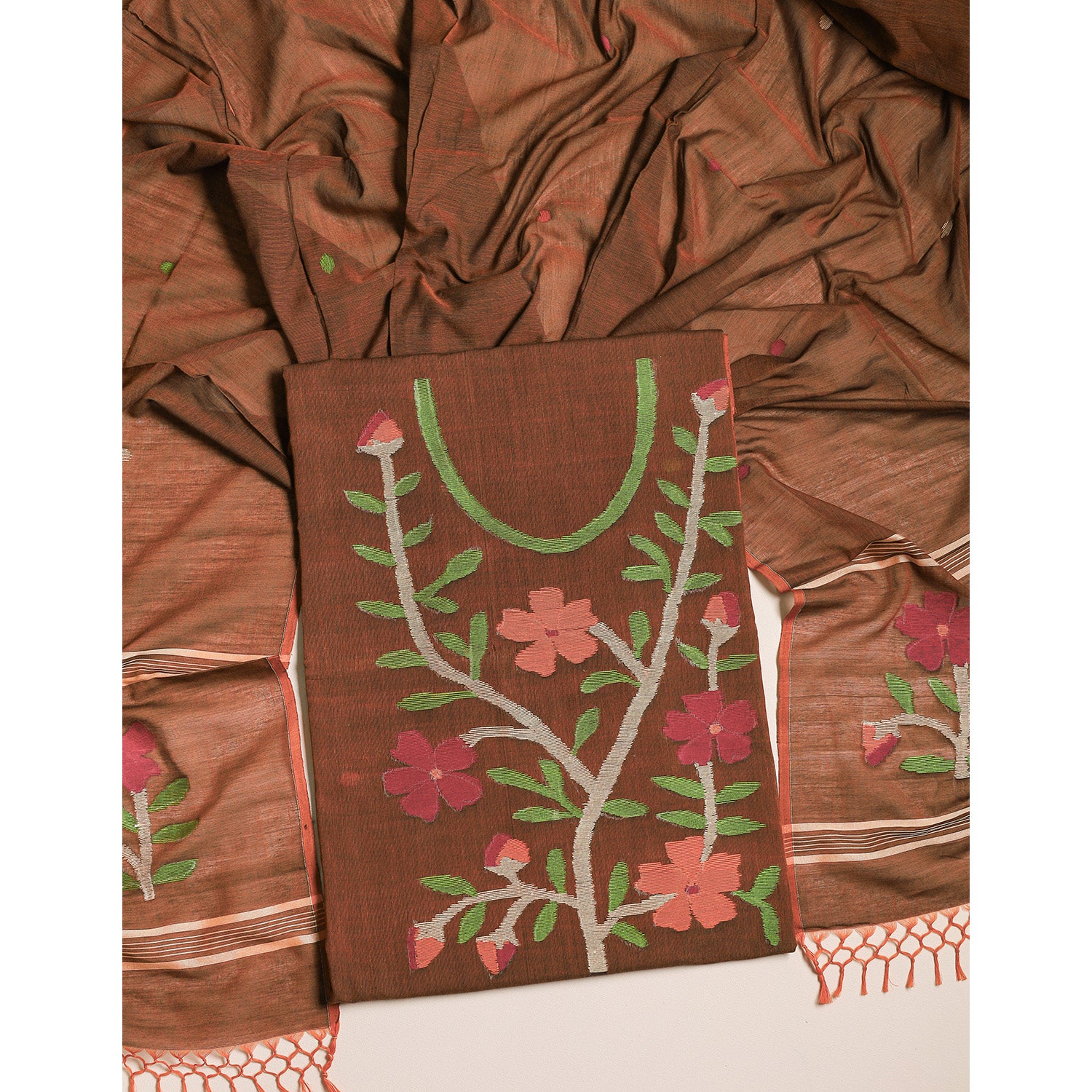 PURE COTTON JAMDHANI SUIT SET