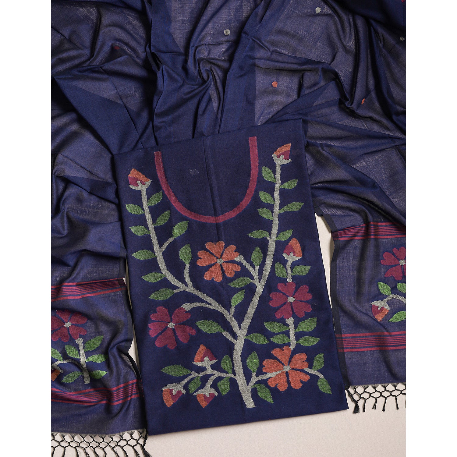 PURE COTTON JAMDHANI SUIT SET