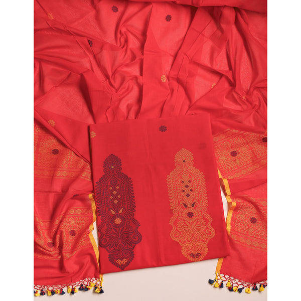 PURE COTTON JAMDHANI SUIT SET