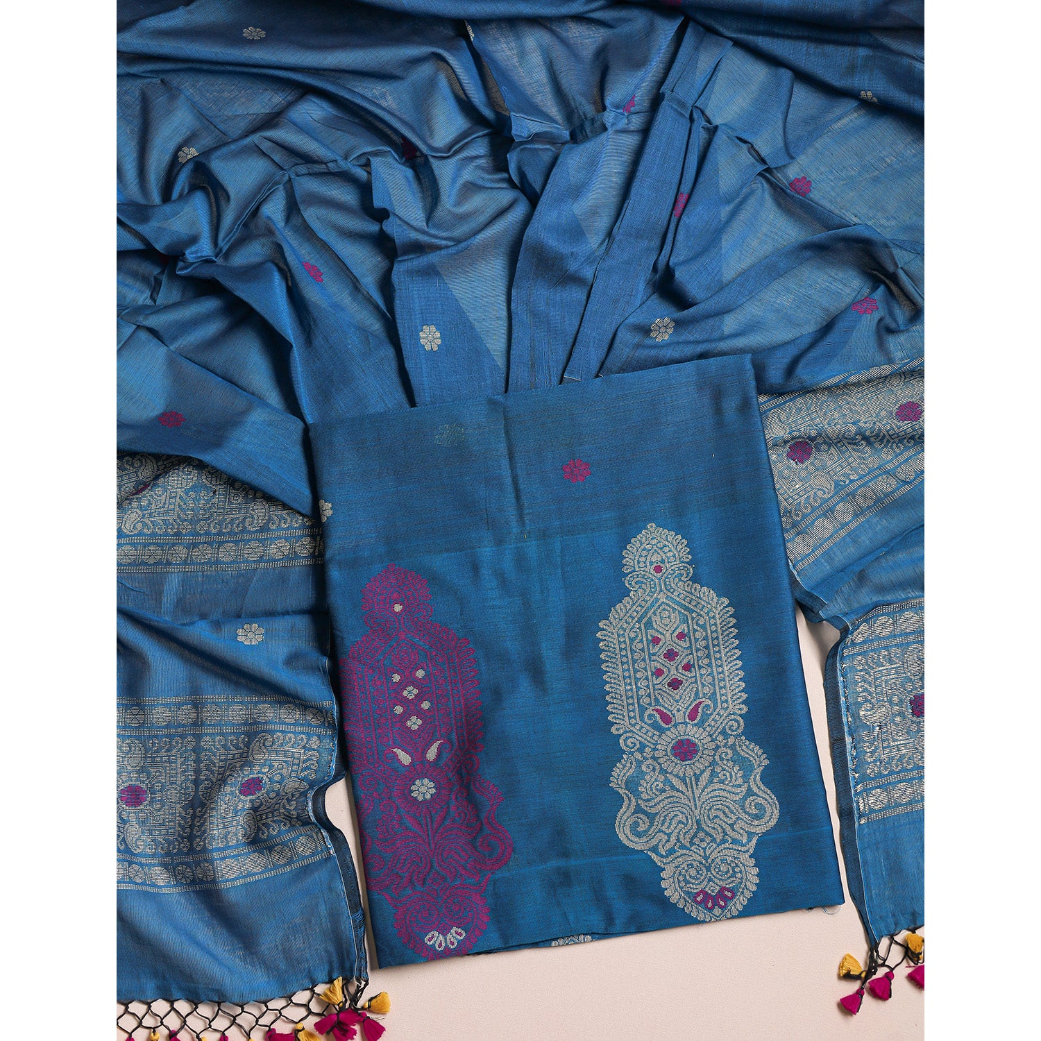 PURE COTTON JAMDHANI SUIT SET