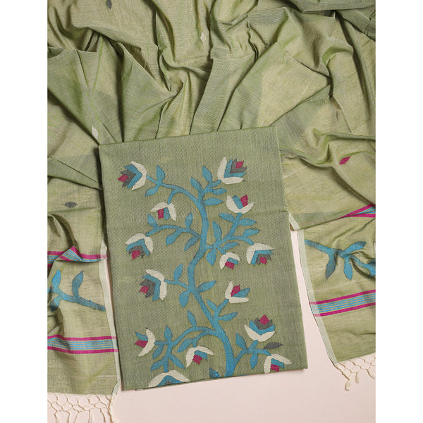 PURE COTTON JAMDHANI SUIT SET