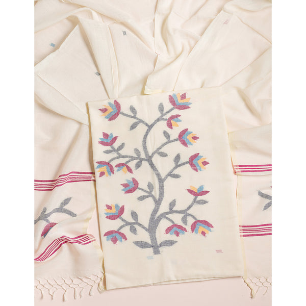 PURE COTTON JAMDHANI SUIT SET