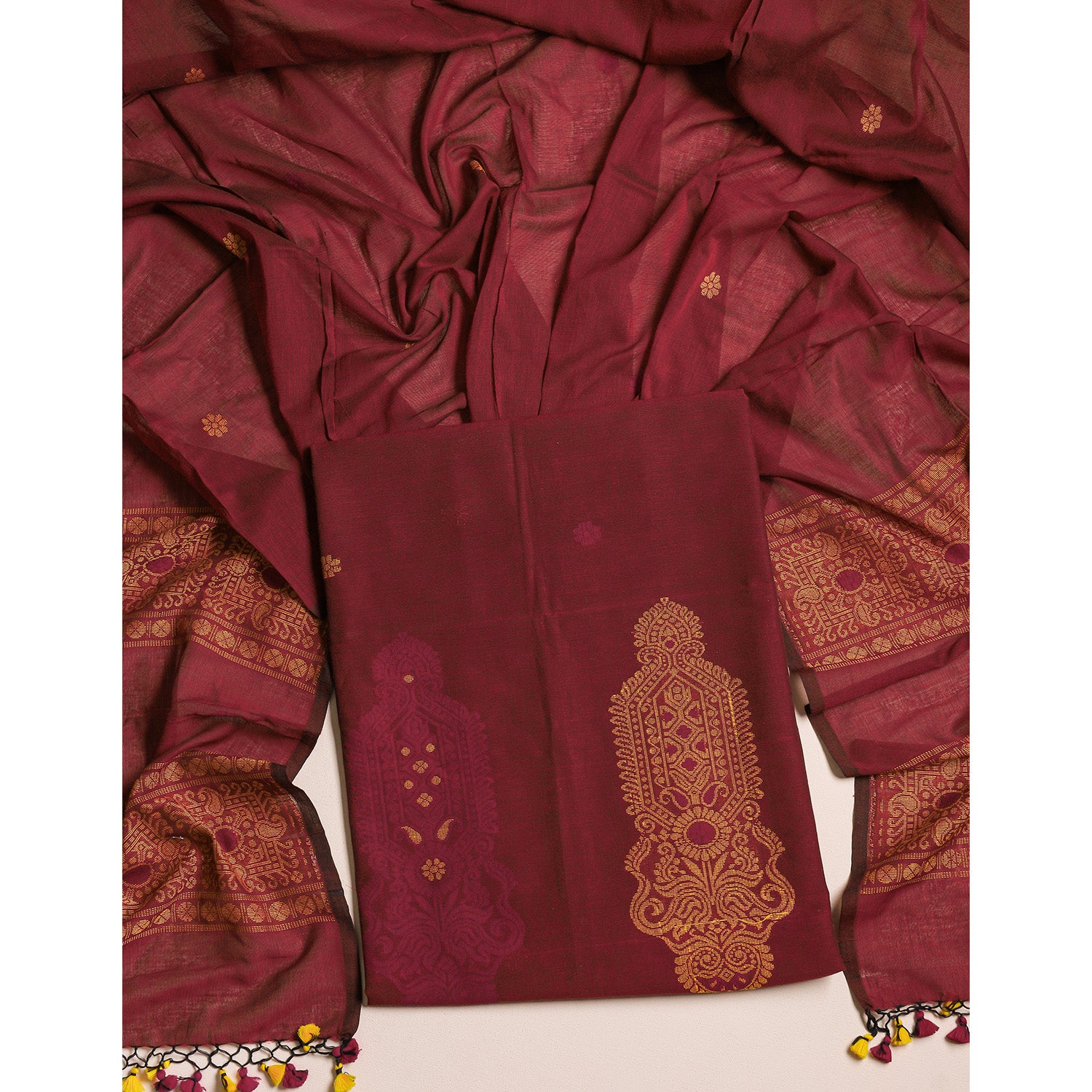 PURE COTTON JAMDHANI SUIT SET