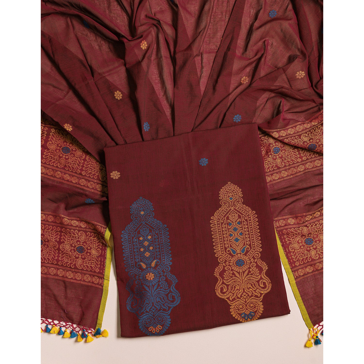 PURE COTTON JAMDHANI SUIT SET