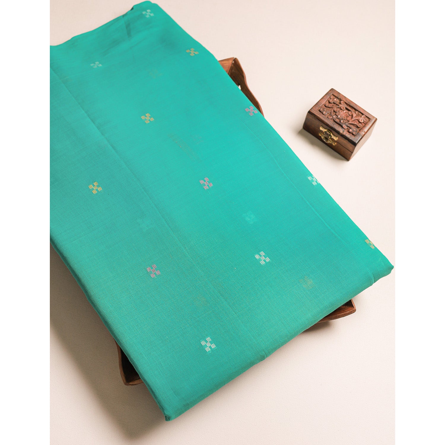 PURE BENGAL COTTON HANDLOOM JAMDHANI FABRIC