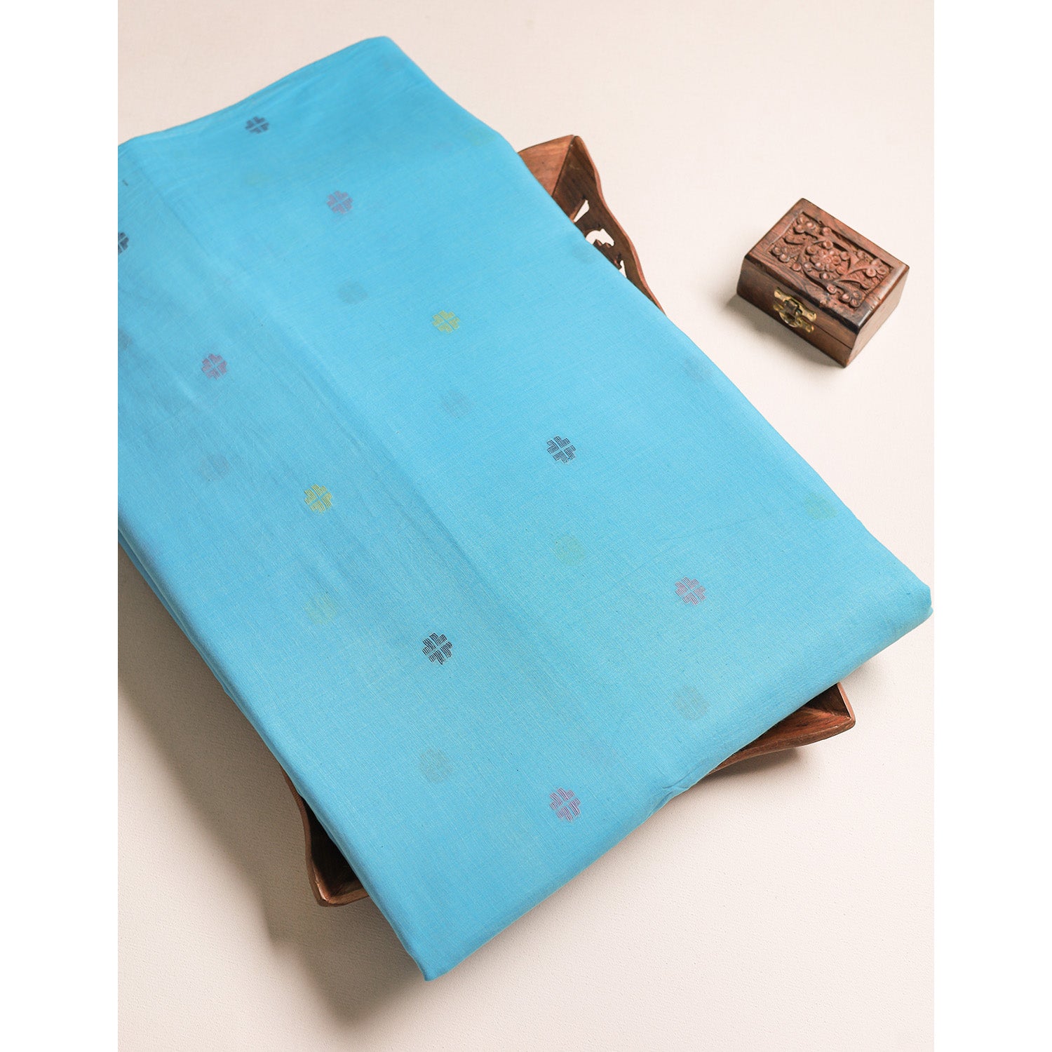 PURE BENGAL COTTON HANDLOOM JAMDHANI FABRIC