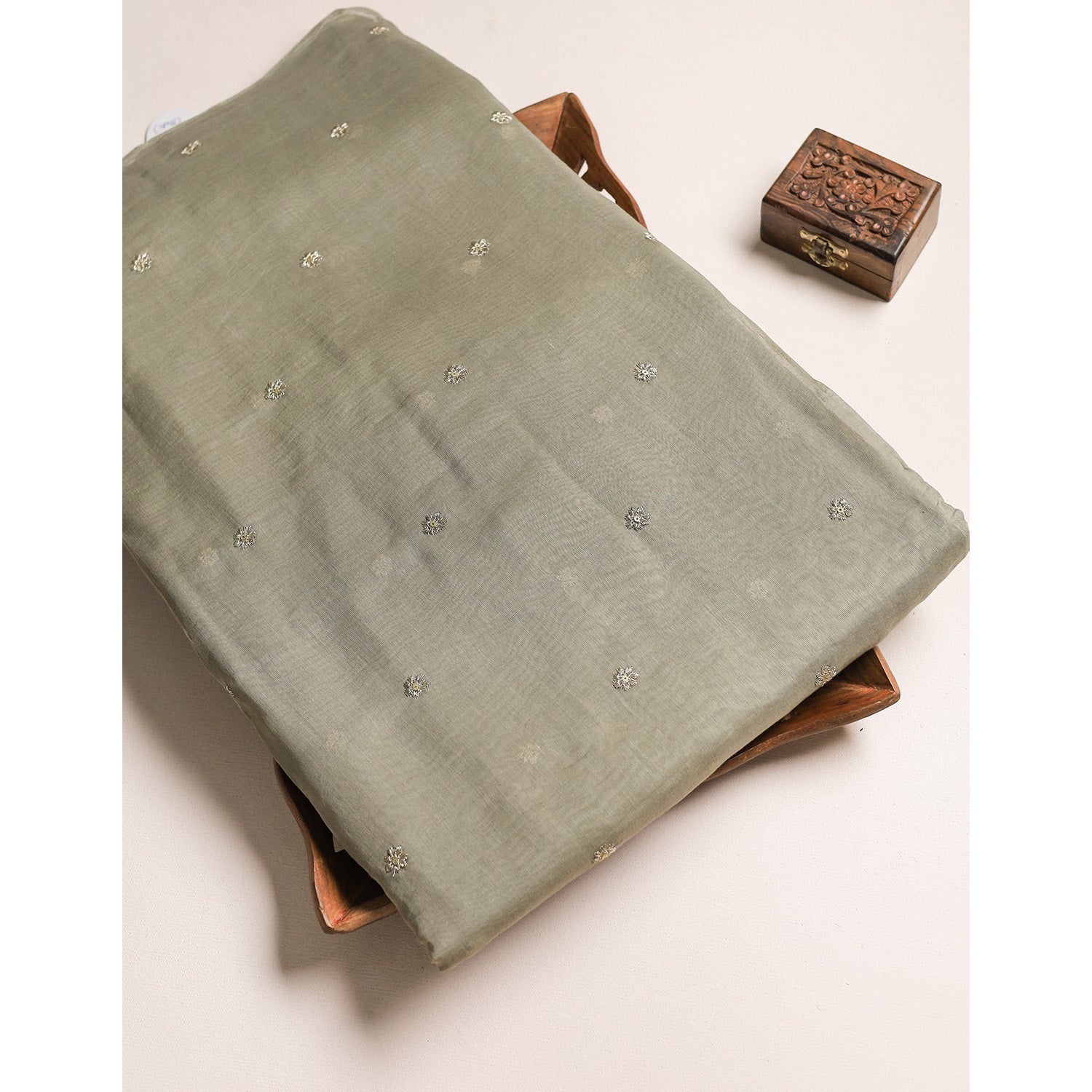 MALAI CHANDERI EMBROIDERED MIX & MATCH