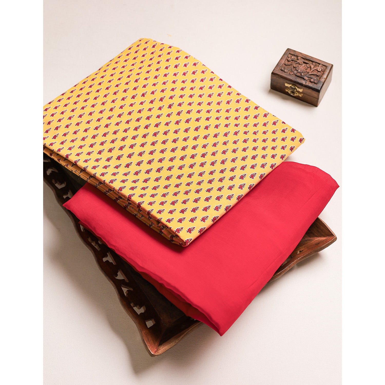 MALAI CHANDERI PRINTED MIX & MATCH