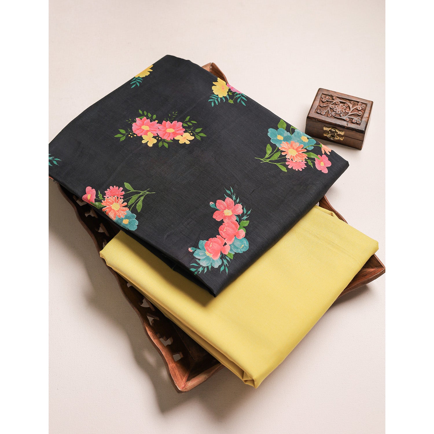 MALAI CHANDERI PRINTED MIX & MATCH