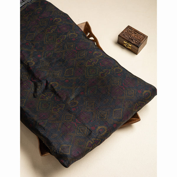 SOFT SILK IKAT PRINTED FABRIC