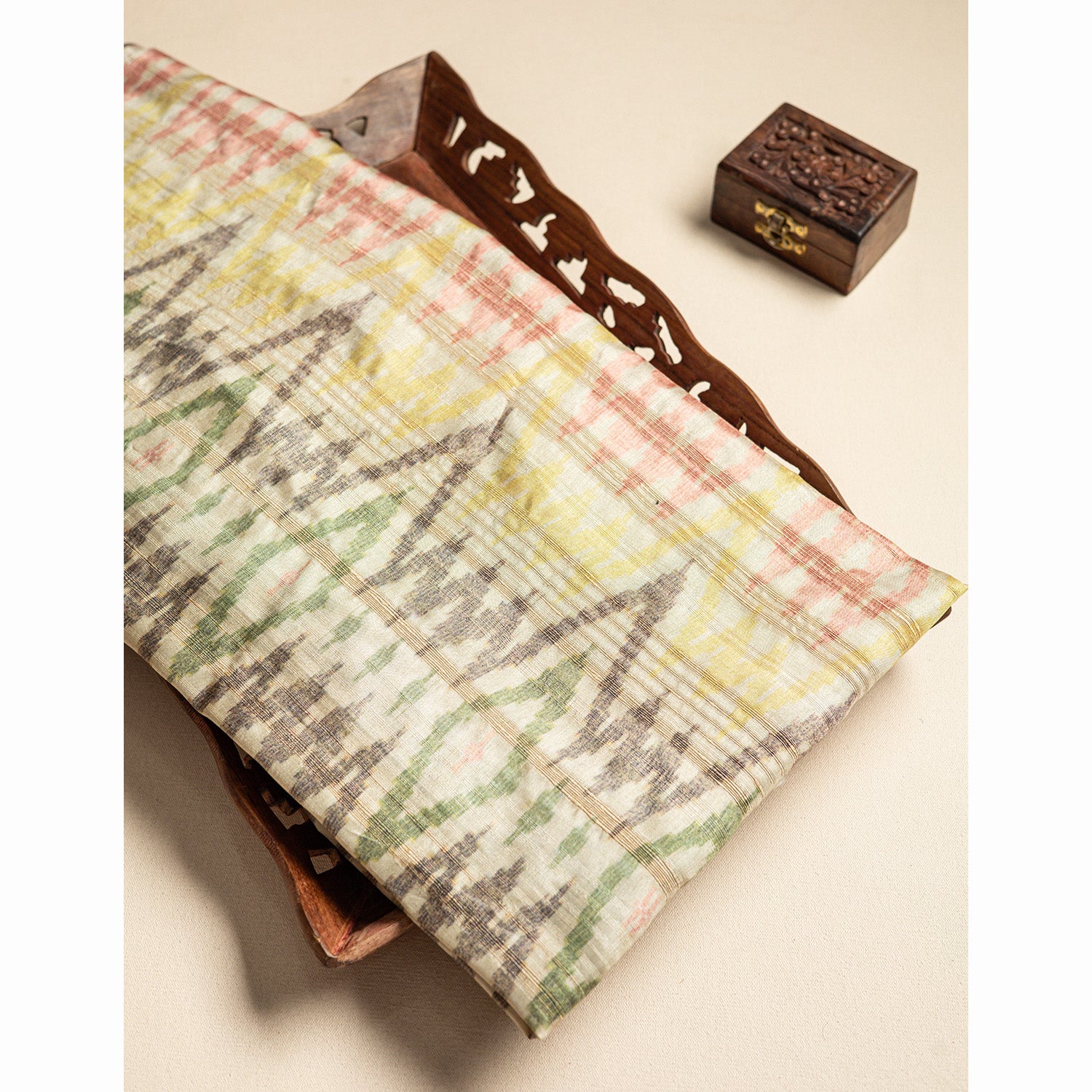 SEMI TUSSAR SILK FABRIC