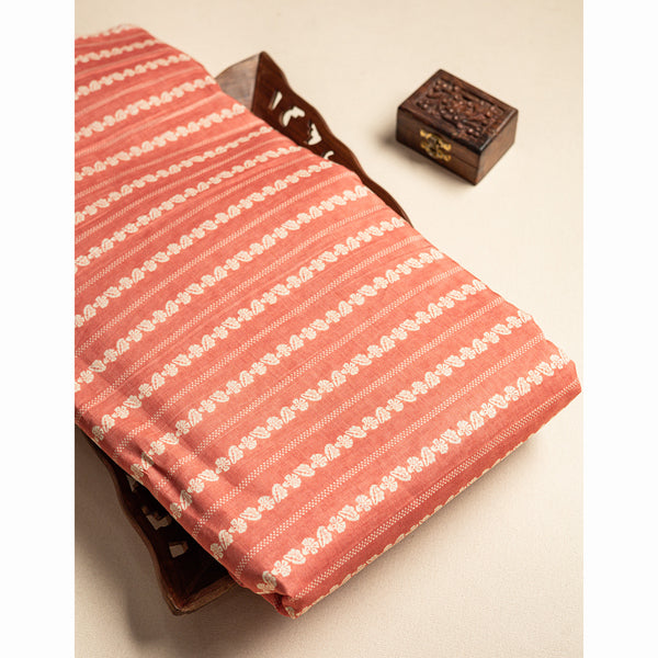 PURE MUL CHANDERI PRINTED FABRIC