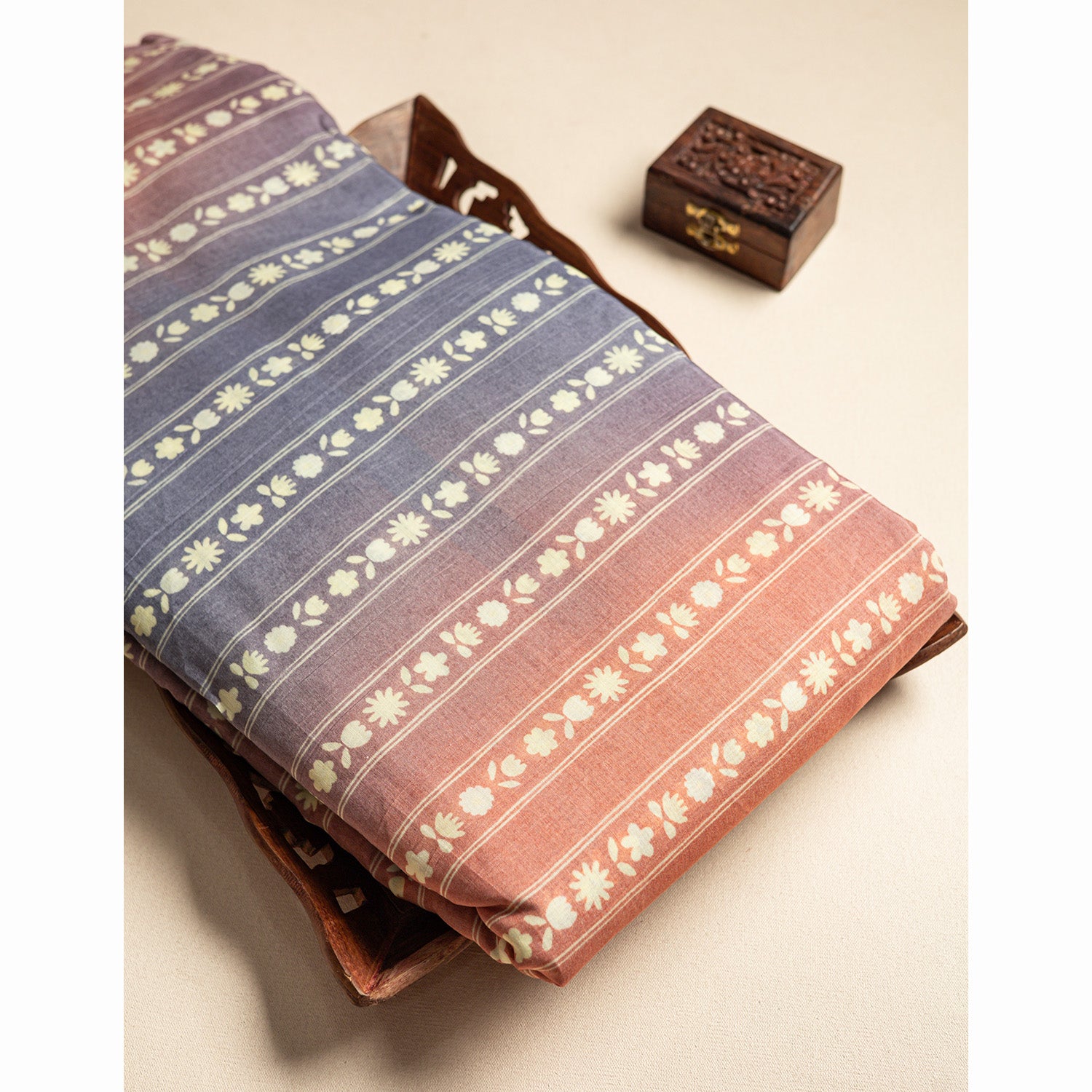 PURE MUL CHANDERI PRINTED FABRIC