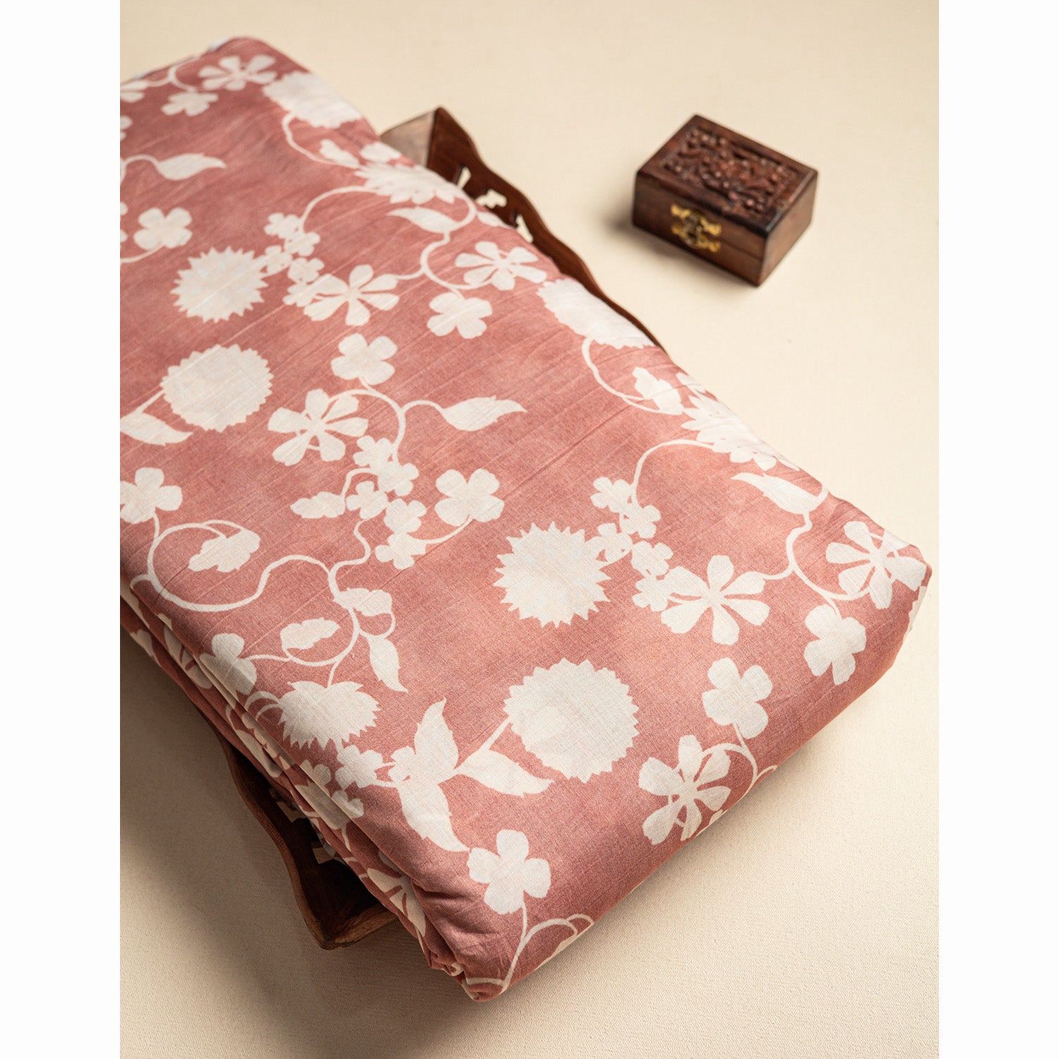 PURE MUL CHANDERI PRINTED FABRIC