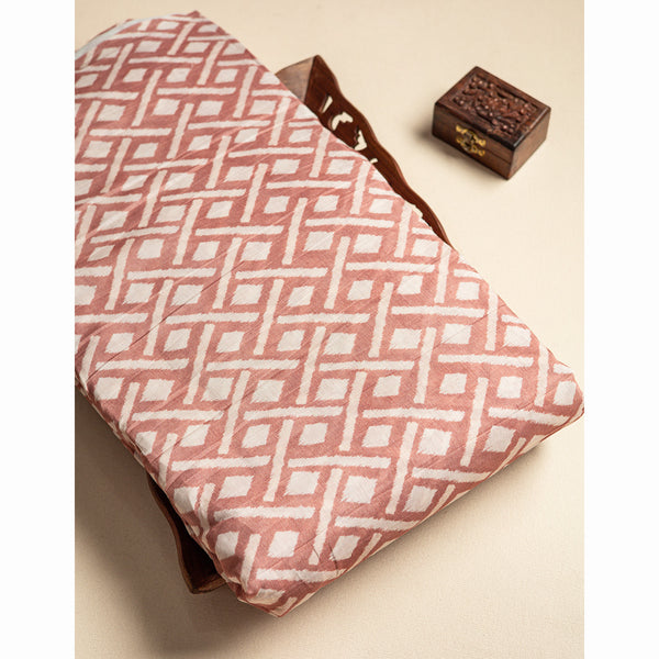 PURE MUL CHANDERI PRINTED FABRIC