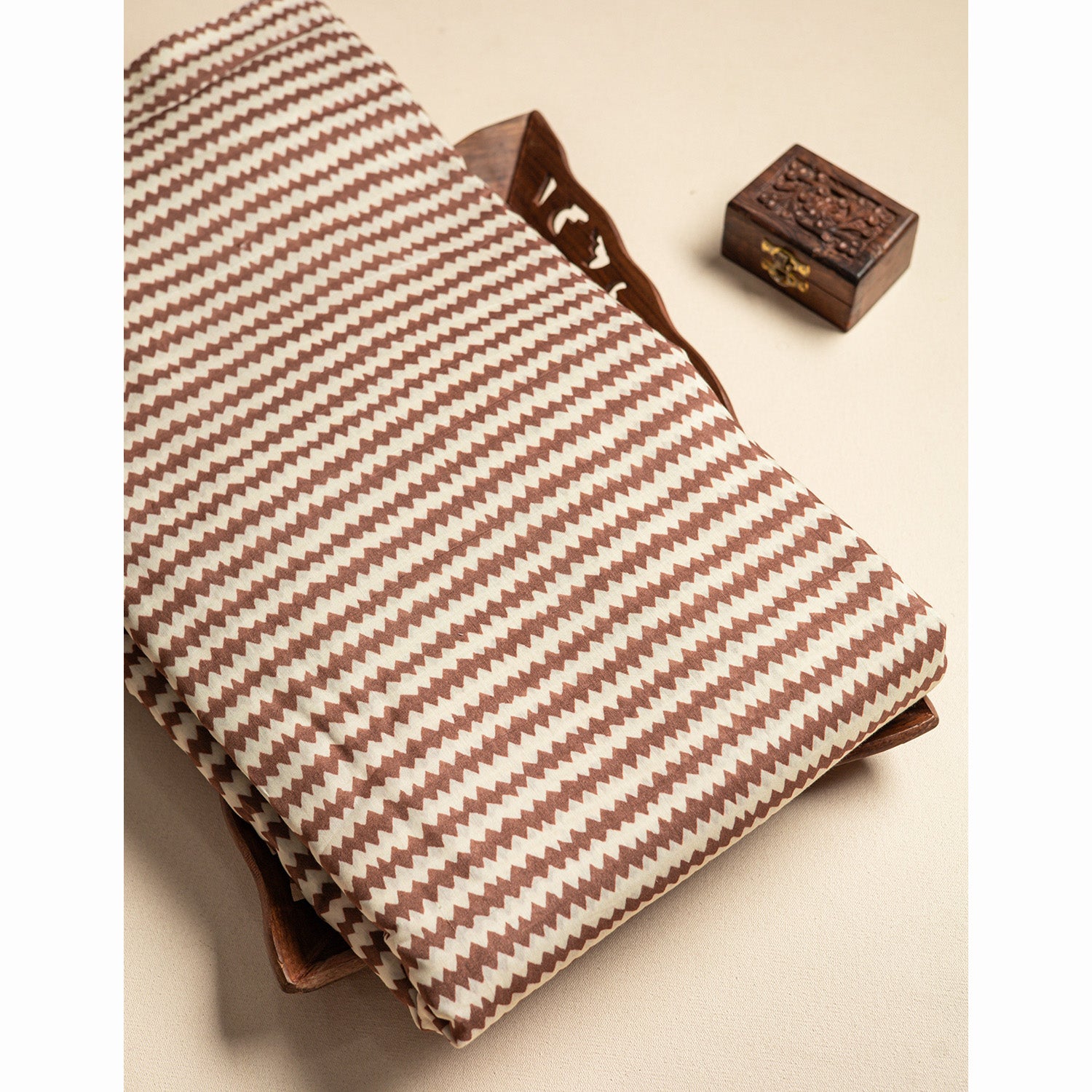 PURE MUL CHANDERI PRINTED FABRIC