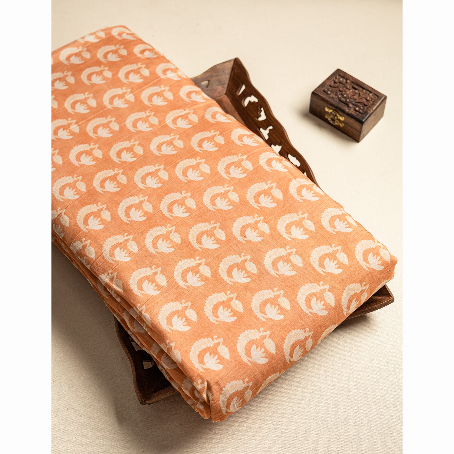 PURE MUL CHANDERI PRINTED FABRIC