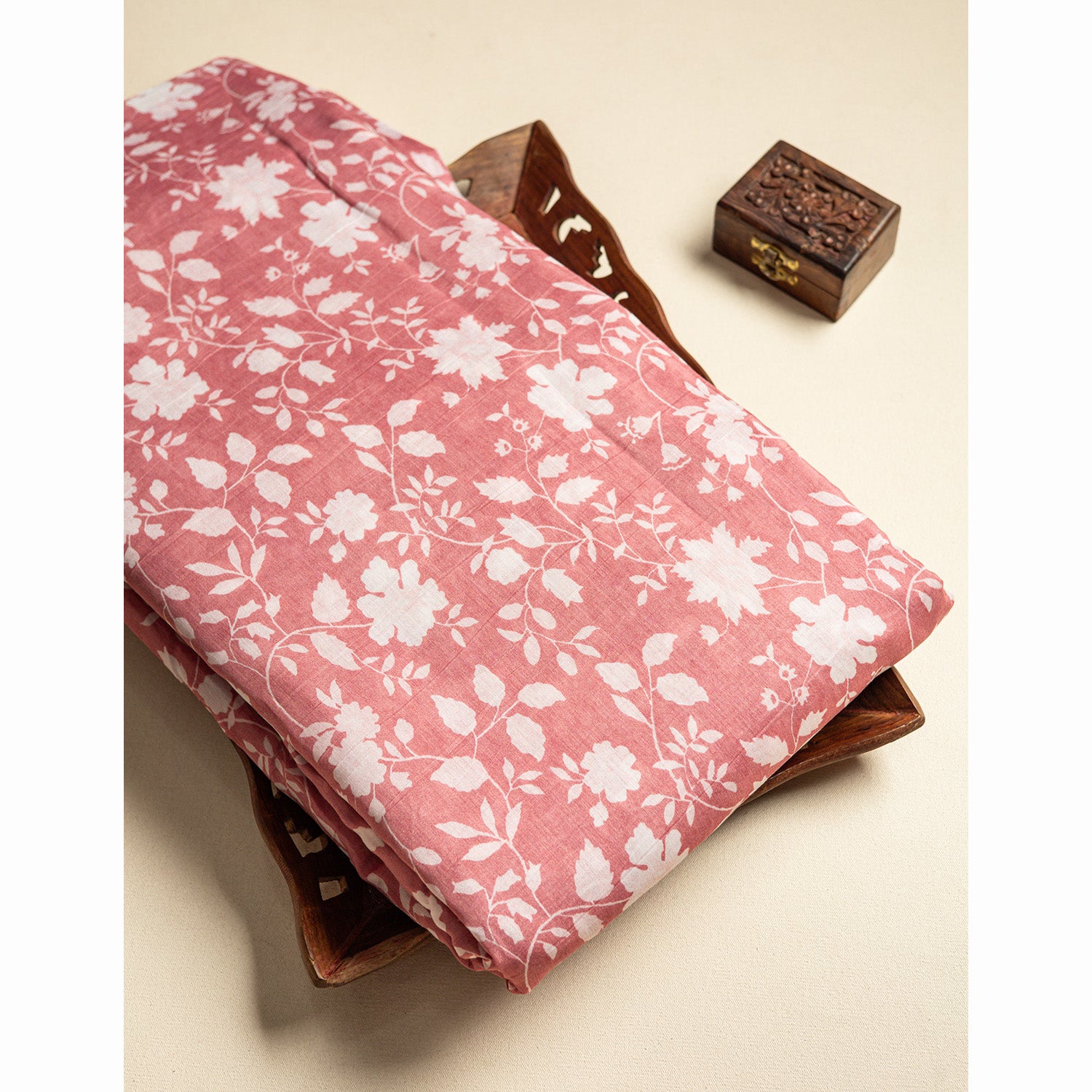 PURE MUL CHANDERI PRINTED FABRIC