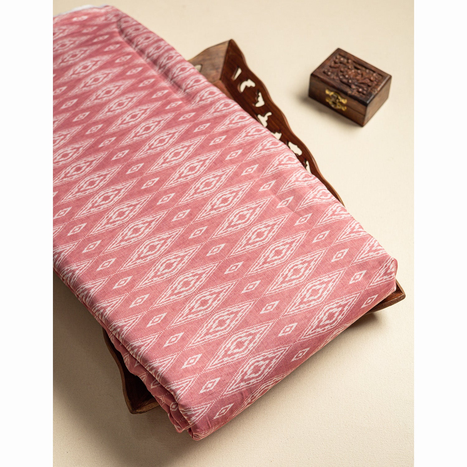 PURE MUL CHANDERI PRINTED FABRIC