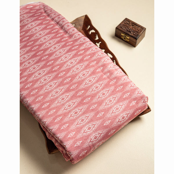 PURE MUL CHANDERI PRINTED FABRIC