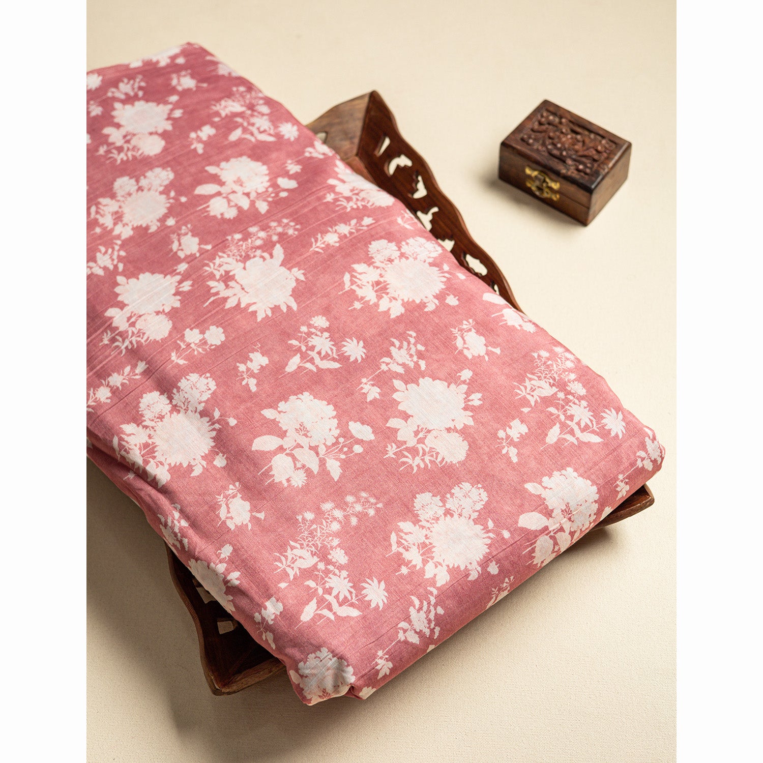 PURE MUL CHANDERI PRINTED FABRIC