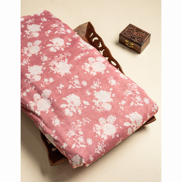 PURE MUL CHANDERI PRINTED FABRIC