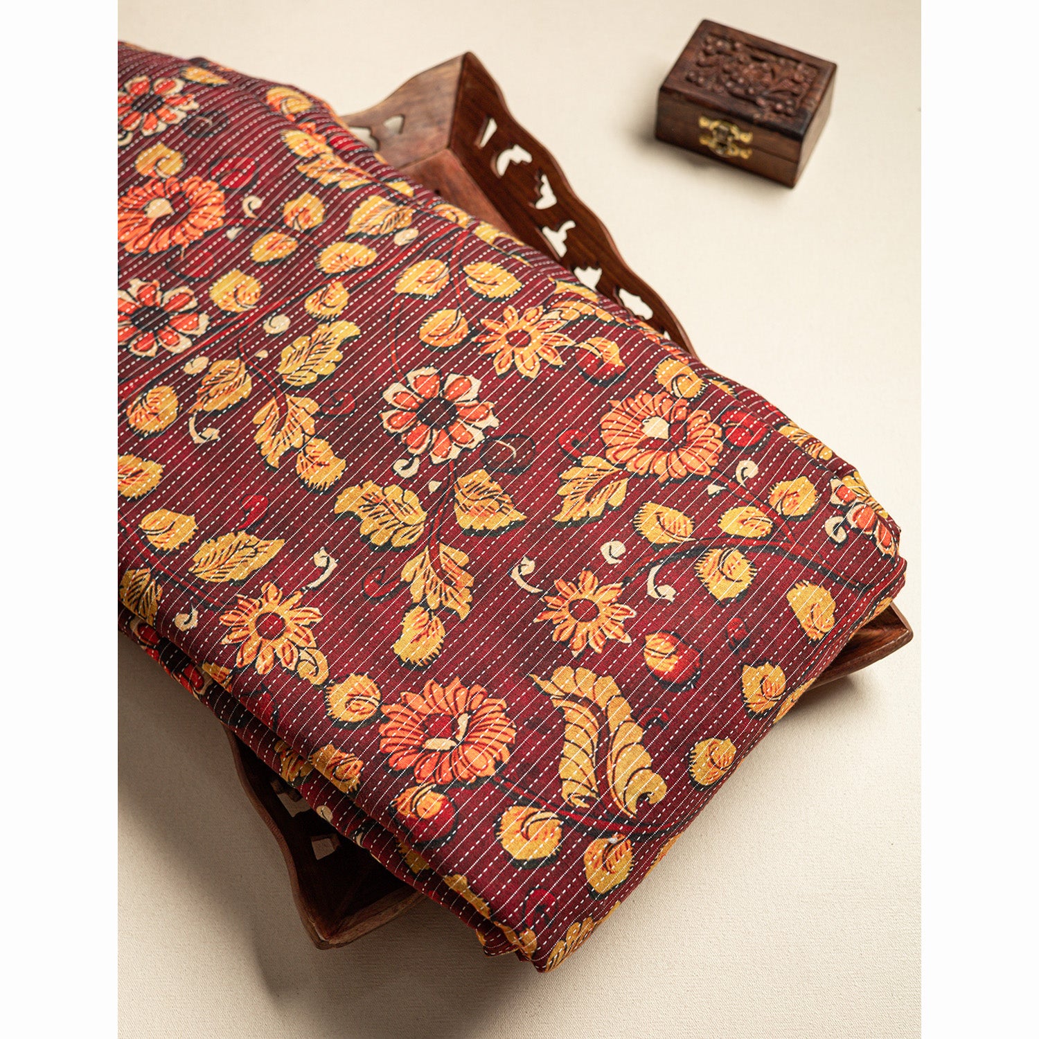 COTTON KANTHA PRINTED FABRIC