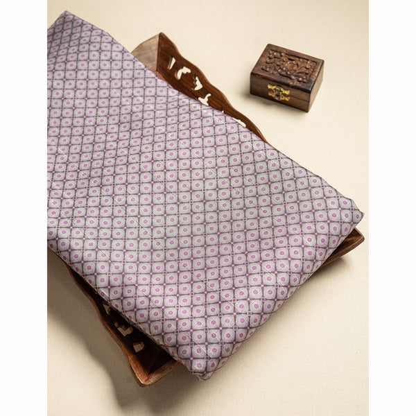 SEMI TUSSAR FLORAL PRINTED FABRIC