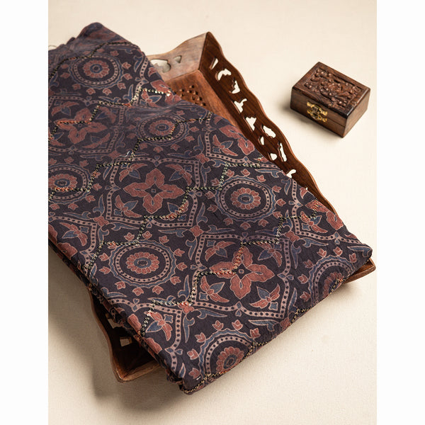 CHANDERI SILK SEQUINED FABRIC