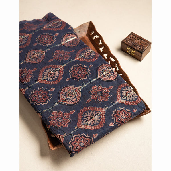 CHANDERI SILK SEQUINED FABRIC